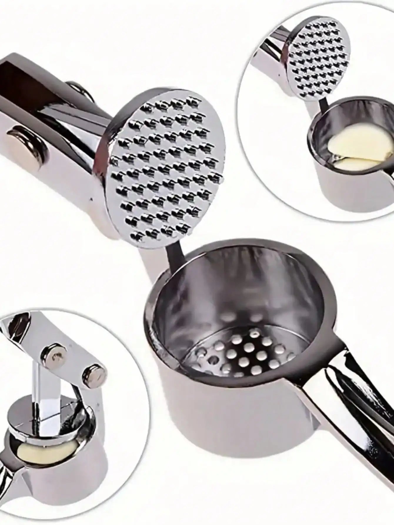 1pc, Garlic Press Washable Garlic Crusher Ginger Juicer Garlic Masher.