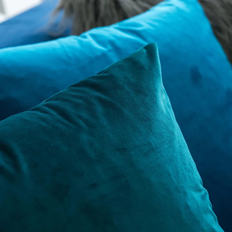 Pillow Cover Velvet Pillow Case 40x40cm For Living Room Sofa