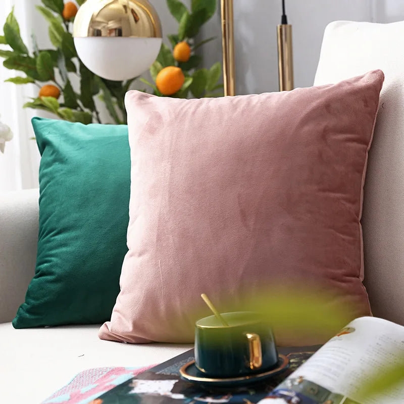 Pillow Cover Velvet Pillow Case 40x40cm For Living Room Sofa