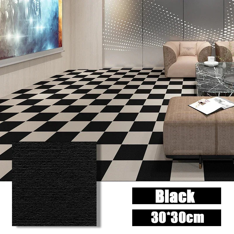50PCS Self-adhesive Carpet Square 30x30cm Peel Stick Removable Sticker