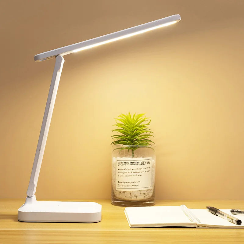 4000mAh Chargeable LED Table Lamp USB Folding Stepless Dimmable Desk