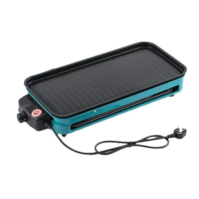 Household Electric Grill with Simple Non-stick Baking Tray and