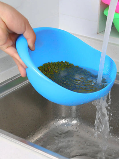 Kitchen washing rice magic washing rice sieve washing rice basin fine