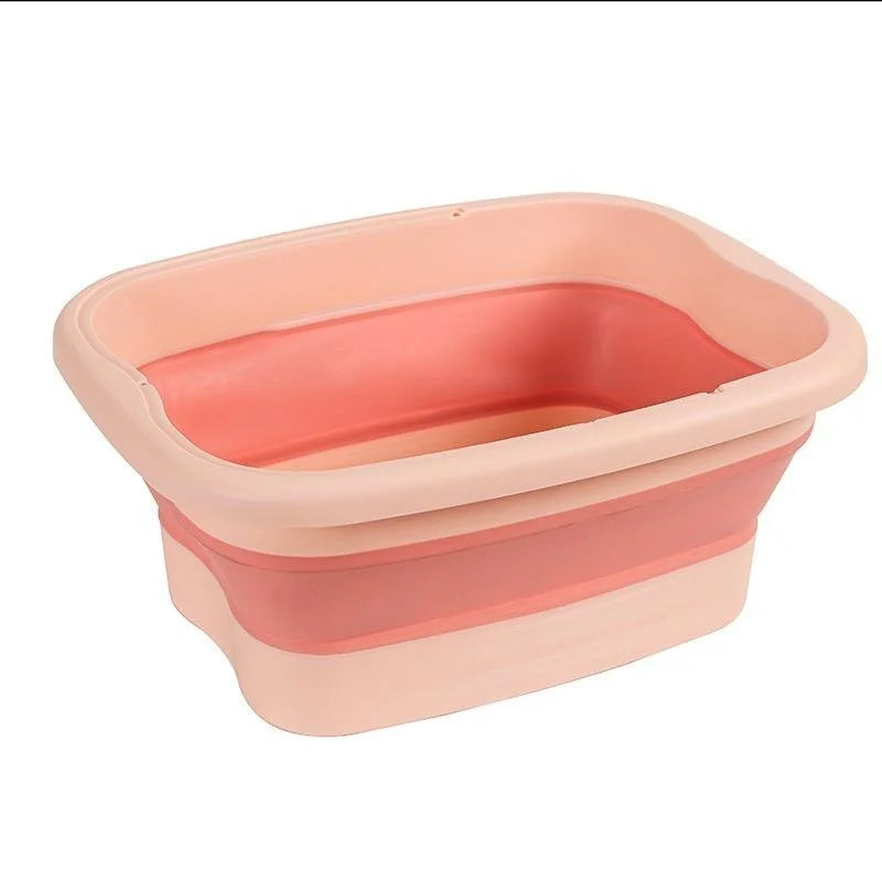 Foldable Footbath Massage Bucket Soaking Bucket Folding Basin Spa Foot