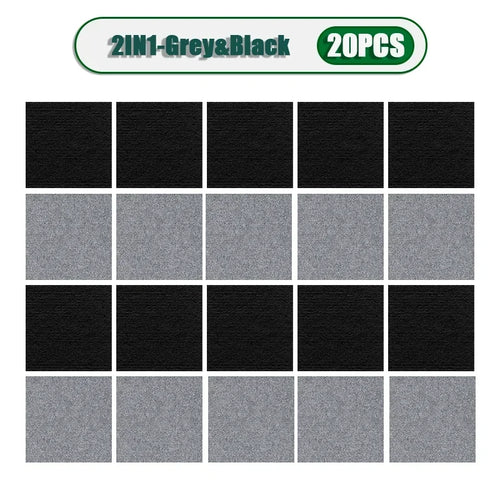 50PCS Self-adhesive Carpet Square 30x30cm Peel Stick Removable Sticker