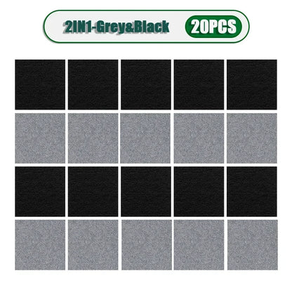 50PCS Self-adhesive Carpet Square 30x30cm Peel Stick Removable Sticker