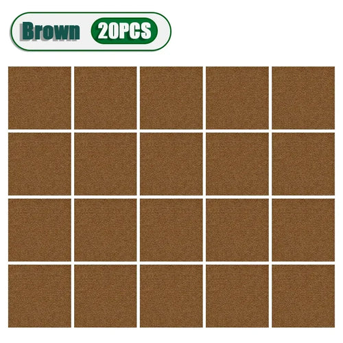 50PCS Self-adhesive Carpet Square 30x30cm Peel Stick Removable Sticker