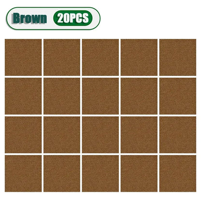 50PCS Self-adhesive Carpet Square 30x30cm Peel Stick Removable Sticker