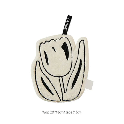 The new-style hand towel home convenient hanging double-layer