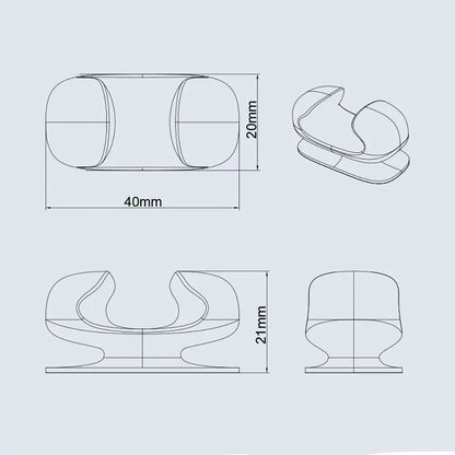 Rice Spoon Holder Silicone Storage Rack, Kitchen Wall-Mounted Cooker