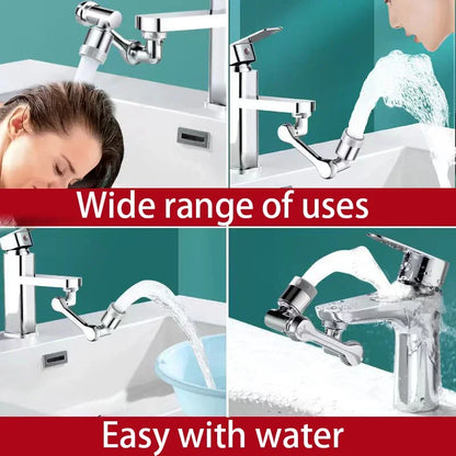 1080° Rotatable Extension Faucet Sprayer Head 2 Spray Modes Universal