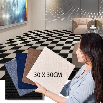 50PCS Self-adhesive Carpet Square 30x30cm Peel Stick Removable Sticker