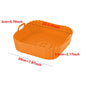 Square Air Fryer Silicone Tray Oven Baking Tray Pizza Fried Chicken