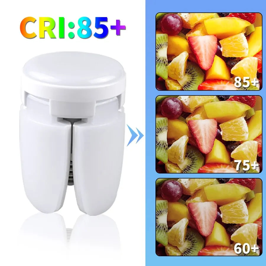 28W Fan Shape LED Bulb E27 LED Lamp Foldable AC220V Light Bulbs For