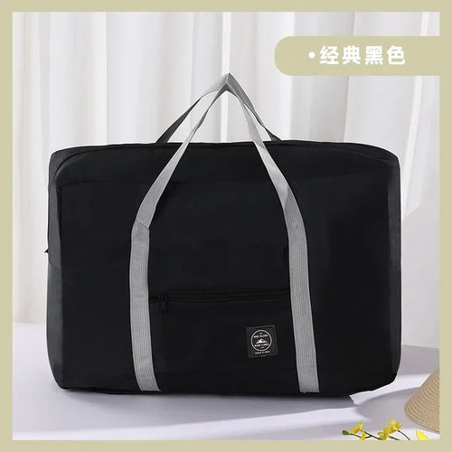New Portable Nylon Folding Travel Bags Large Capacity Luggage