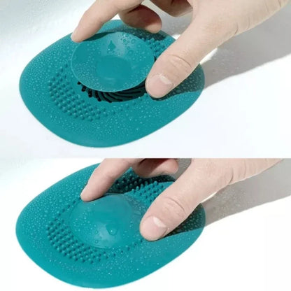 Bathroom Floor Drain Cover Press-type Washbasin Drain Hair Catcher