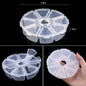 Transparent Plastic Storage Jewelry Box Compartment Adjustable