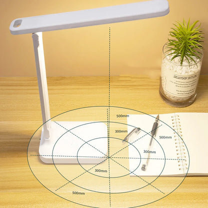 4000mAh Chargeable LED Table Lamp USB Folding Stepless Dimmable Desk