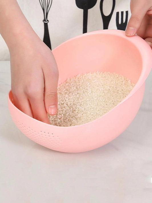 Kitchen washing rice magic washing rice sieve washing rice basin fine