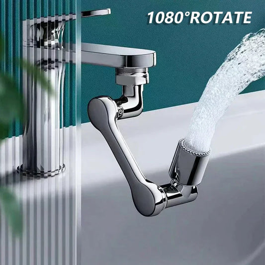 1080° Rotatable Extension Faucet Sprayer Head 2 Spray Modes Universal