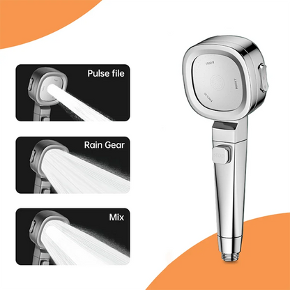 Musurjoy Bathroom Booster Shower Head, 3 Mode Adjustable Spray.