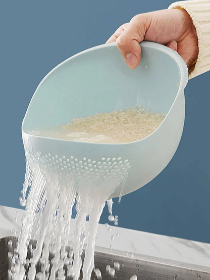 Kitchen washing rice magic washing rice sieve washing rice basin fine