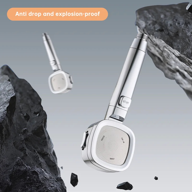 Musurjoy Bathroom Booster Shower Head, 3 Mode Adjustable Spray.