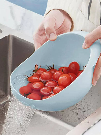 Kitchen washing rice magic washing rice sieve washing rice basin fine