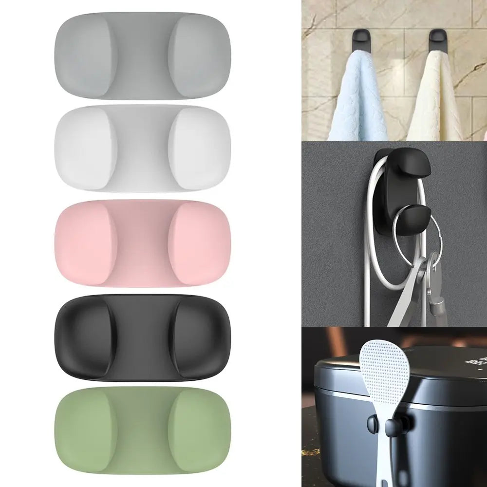 Rice Spoon Holder Silicone Storage Rack, Kitchen Wall-Mounted Cooker