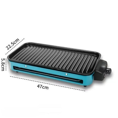 Household Electric Grill with Simple Non-stick Baking Tray and
