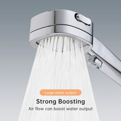 Musurjoy Bathroom Booster Shower Head, 3 Mode Adjustable Spray.
