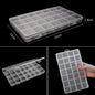Transparent Plastic Storage Jewelry Box Compartment Adjustable