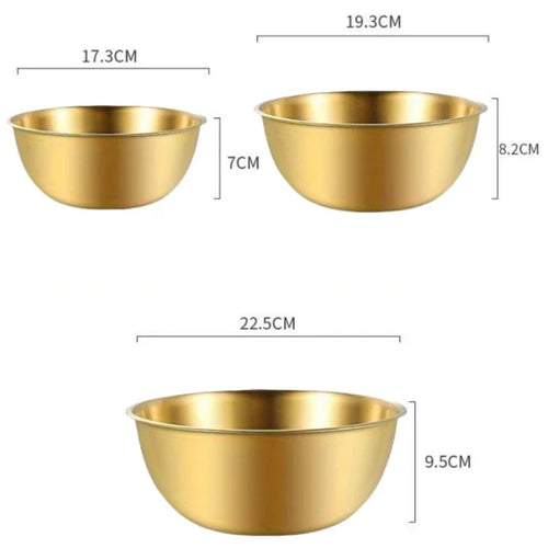 1-3 Stainless Steel Bowl Set with Scale for Cooking Baking Food