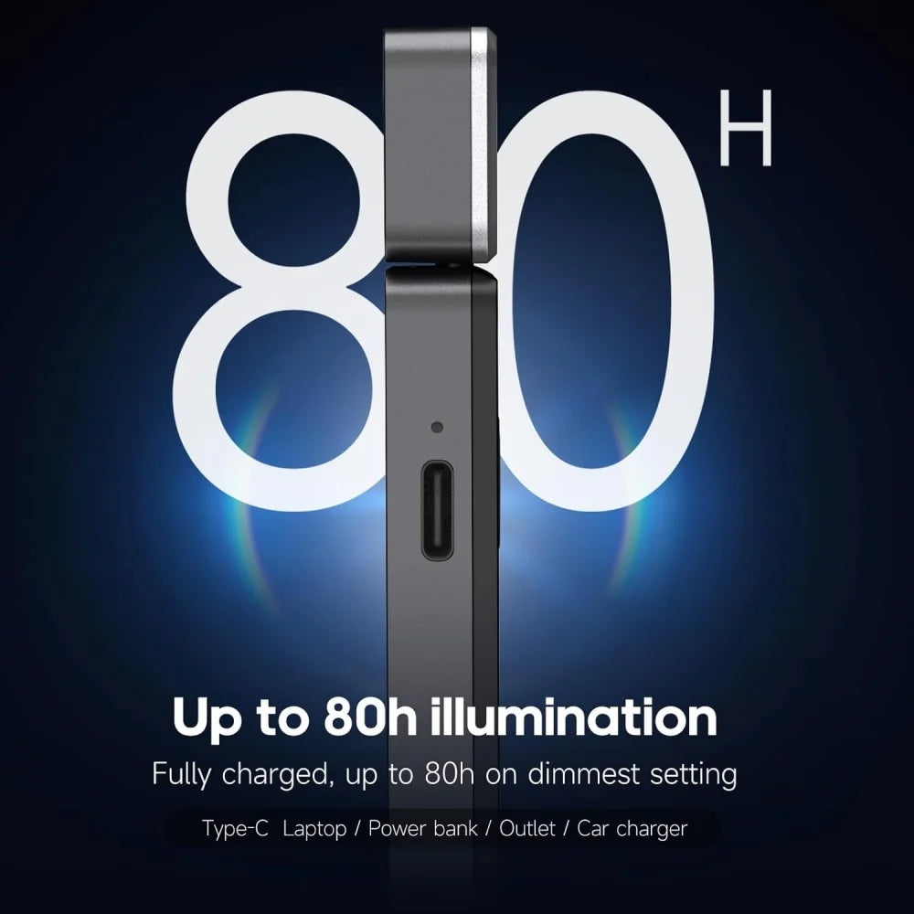 Usb Rechargeable Clip On LED Reading Light Portable Mini Reading Book