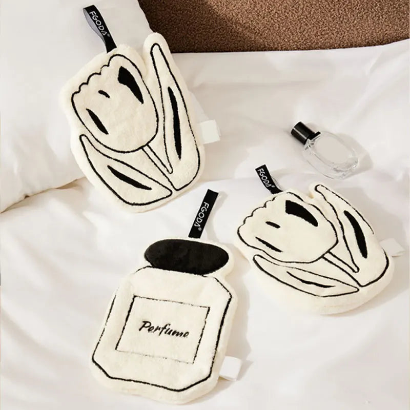 The new-style hand towel home convenient hanging double-layer