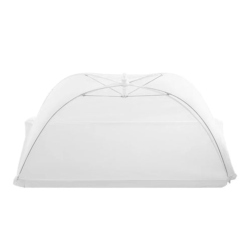 1pc White Square Folding Food Cover Outdoor and Indoor Dust-proof