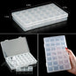 Transparent Plastic Storage Jewelry Box Compartment Adjustable