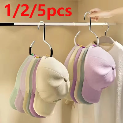 5pcsVersatile Manganese Steel Round Hook - Perfect for Hats, Ties,