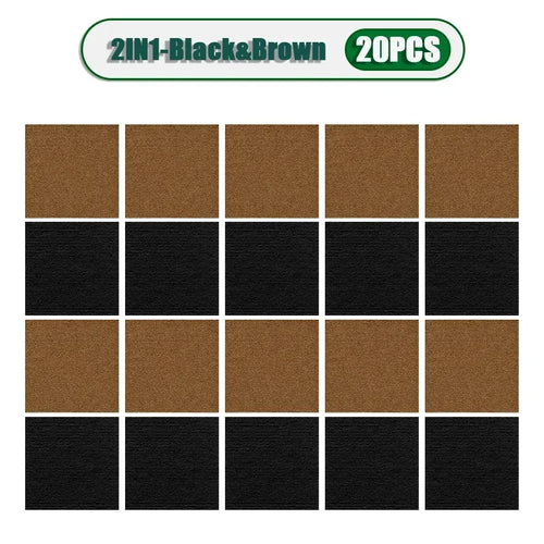 50PCS Self-adhesive Carpet Square 30x30cm Peel Stick Removable Sticker