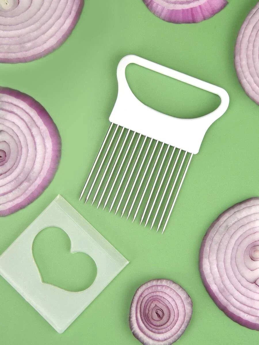 Effortlessly Slice Onions with this 1pc Colorful Onion Slicer Kitchen