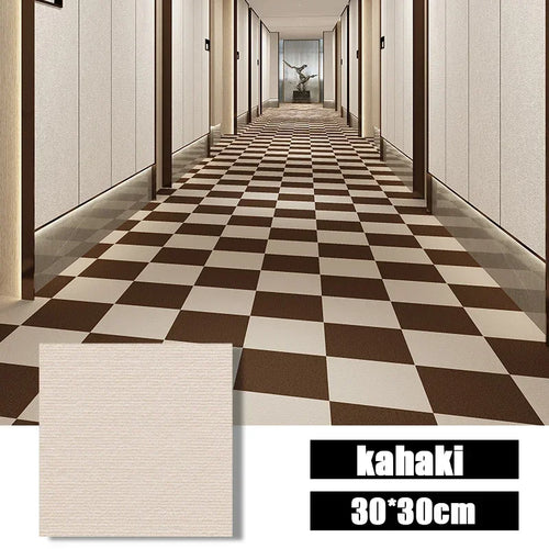 50PCS Self-adhesive Carpet Square 30x30cm Peel Stick Removable Sticker