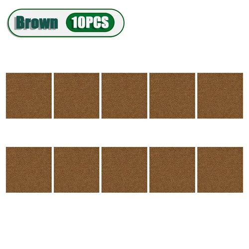 50PCS Self-adhesive Carpet Square 30x30cm Peel Stick Removable Sticker