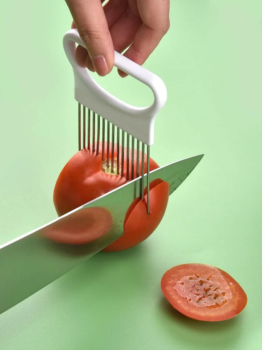 Effortlessly Slice Onions with this 1pc Colorful Onion Slicer Kitchen