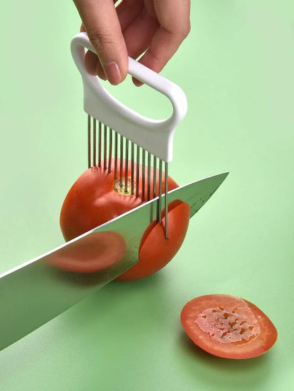 Effortlessly Slice Onions with this 1pc Colorful Onion Slicer Kitchen