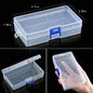 Transparent Plastic Storage Jewelry Box Compartment Adjustable