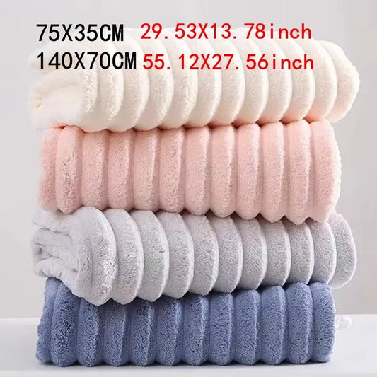 Coral fleece towel, large bath towel, thickened face towel, household