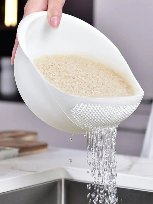 Kitchen washing rice magic washing rice sieve washing rice basin fine