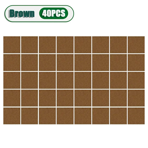 50PCS Self-adhesive Carpet Square 30x30cm Peel Stick Removable Sticker