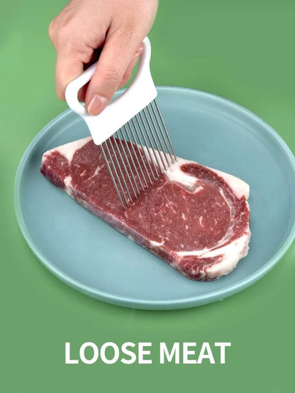 Effortlessly Slice Onions with this 1pc Colorful Onion Slicer Kitchen