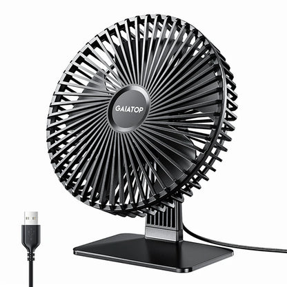 GAIATOP Desk Fan Portable USB Fan 90° Adjustable Cooling Fan Mute 4